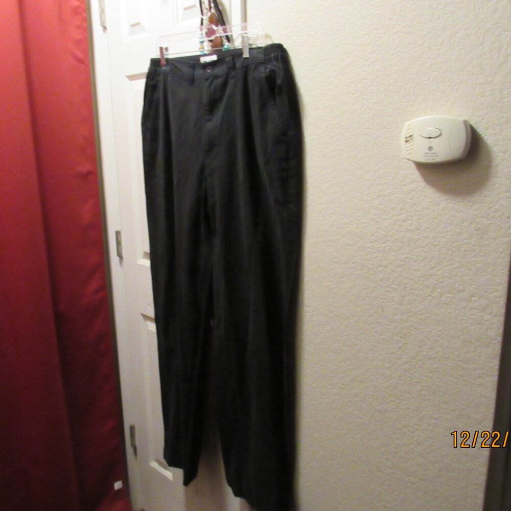 #558  MEN'S 100% COTTON BLACK PANTS BY KING SIZE  (SIZE 36X40)